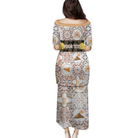 Personalized Sicilia National Symbols With Mosaic Motifs Family Matching Puletasi and Hawaiian Shirt