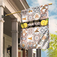 Personalized Sicilia National Symbols With Mosaic Motifs Garden Flag