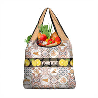 Personalized Sicilia National Symbols With Mosaic Motifs Grocery Bag