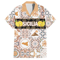 Personalized Sicilia National Symbols With Mosaic Motifs Hawaiian Shirt