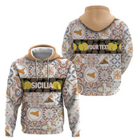 Personalized Sicilia National Symbols With Mosaic Motifs Hoodie