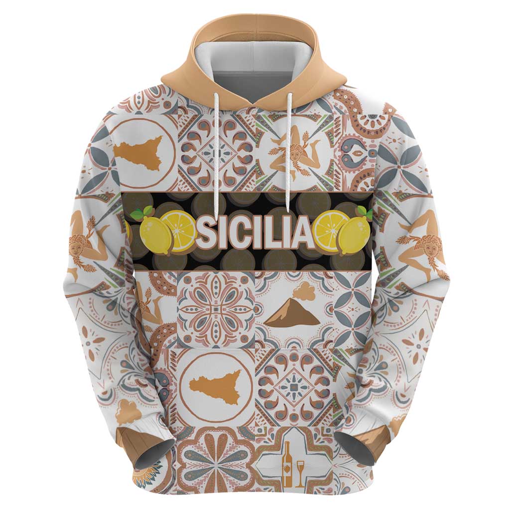 Personalized Sicilia National Symbols With Mosaic Motifs Hoodie
