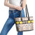 Personalized Sicilia National Symbols With Mosaic Motifs Leather Tote Bag