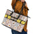 Personalized Sicilia National Symbols With Mosaic Motifs Leather Tote Bag