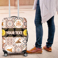 Personalized Sicilia National Symbols With Mosaic Motifs Luggage Cover