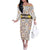 Personalized Sicilia National Symbols With Mosaic Motifs Off The Shoulder Long Sleeve Dress