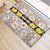 Personalized Sicilia National Symbols With Mosaic Motifs Rubber Doormat