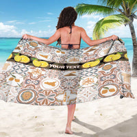 Personalized Sicilia National Symbols With Mosaic Motifs Sarong