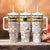 Personalized Sicilia National Symbols With Mosaic Motifs Tumbler With Handle