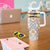 Personalized Sicilia National Symbols With Mosaic Motifs Tumbler With Handle