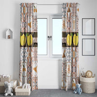 Personalized Sicilia National Symbols With Mosaic Motifs Window Curtain