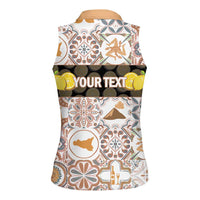 Personalized Sicilia National Symbols With Mosaic Motifs Women Sleeveless Polo Shirt