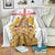 Personalised Georgia Independence Day Blanket Sameba Cathedral Borjgali Folk Pattern