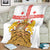 Personalised Georgia Independence Day Blanket Sameba Cathedral Borjgali Folk Pattern
