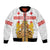 Personalised Georgia Independence Day Bomber Jacket Sameba Cathedral Borjgali Folk Pattern