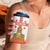 Personalised Georgia Independence Day 4 in 1 Can Cooler Tumbler Sameba Cathedral Borjgali Folk Pattern