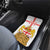 Personalised Georgia Independence Day Car Mats Sameba Cathedral Borjgali Folk Pattern