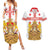 Personalised Georgia Independence Day Couples Matching Summer Maxi Dress and Hawaiian Shirt Sameba Cathedral Borjgali Folk Pattern
