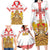 Personalised Georgia Independence Day Family Matching Long Sleeve Bodycon Dress and Hawaiian Shirt Sameba Cathedral Borjgali Folk Pattern