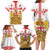 Personalised Georgia Independence Day Family Matching Long Sleeve Bodycon Dress and Hawaiian Shirt Sameba Cathedral Borjgali Folk Pattern