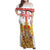Personalised Georgia Independence Day Family Matching Off Shoulder Maxi Dress and Hawaiian Shirt Sameba Cathedral Borjgali Folk Pattern