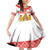 Personalised Georgia Independence Day Family Matching Off Shoulder Short Dress and Hawaiian Shirt Sameba Cathedral Borjgali Folk Pattern