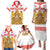Personalised Georgia Independence Day Family Matching Puletasi and Hawaiian Shirt Sameba Cathedral Borjgali Folk Pattern