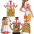 Personalised Georgia Independence Day Family Matching Short Sleeve Bodycon Dress and Hawaiian Shirt Sameba Cathedral Borjgali Folk Pattern