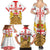 Personalised Georgia Independence Day Family Matching Summer Maxi Dress and Hawaiian Shirt Sameba Cathedral Borjgali Folk Pattern