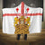Personalised Georgia Independence Day Hooded Blanket Sameba Cathedral Borjgali Folk Pattern