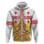 Personalised Georgia Independence Day Hoodie Sameba Cathedral Borjgali Folk Pattern