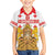 Personalised Georgia Independence Day Kid Hawaiian Shirt Sameba Cathedral Borjgali Folk Pattern