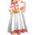 Personalised Georgia Independence Day Kid Short Sleeve Dress Sameba Cathedral Borjgali Folk Pattern