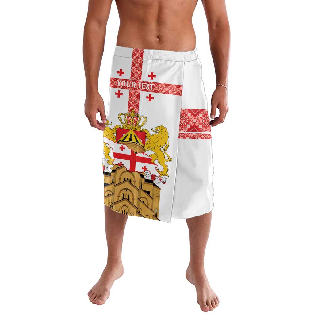 Personalised Georgia Independence Day Lavalava Sameba Cathedral Borjgali Folk Pattern