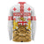 Personalised Georgia Independence Day Long Sleeve Shirt Sameba Cathedral Borjgali Folk Pattern