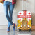 Personalised Georgia Independence Day Luggage Cover Sameba Cathedral Borjgali Folk Pattern