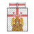 Personalised Georgia Independence Day Quilt Bed Set Sameba Cathedral Borjgali Folk Pattern