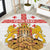 Personalised Georgia Independence Day Round Carpet Sameba Cathedral Borjgali Folk Pattern