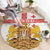 Personalised Georgia Independence Day Round Carpet Sameba Cathedral Borjgali Folk Pattern