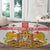Personalised Georgia Independence Day Round Carpet Sameba Cathedral Borjgali Folk Pattern