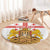 Personalised Georgia Independence Day Round Carpet Sameba Cathedral Borjgali Folk Pattern