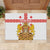 Personalised Georgia Independence Day Rubber Doormat Sameba Cathedral Borjgali Folk Pattern