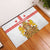 Personalised Georgia Independence Day Rubber Doormat Sameba Cathedral Borjgali Folk Pattern