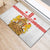 Personalised Georgia Independence Day Rubber Doormat Sameba Cathedral Borjgali Folk Pattern