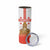 Personalised Georgia Independence Day Skinny Tumbler Sameba Cathedral Borjgali Folk Pattern