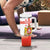 Personalised Georgia Independence Day Tumbler With Handle Sameba Cathedral Borjgali Folk Pattern