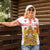 Personalised Georgia Independence Day Women Polo Shirt Sameba Cathedral Borjgali Folk Pattern