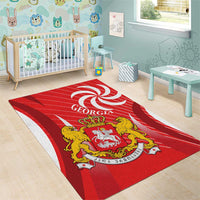 Georgia Independence Day Area Rug Borjgalo With Coat Of Arms