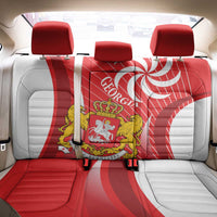 Georgia Independence Day Back Car Seat Cover Borjgalo With Coat Of Arms
