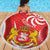 Georgia Independence Day Beach Blanket Borjgalo With Coat Of Arms